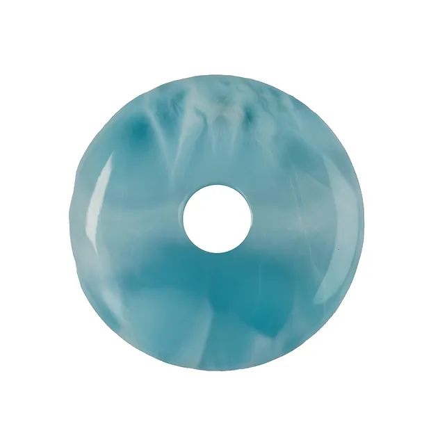 Donut Larimar, 3,8cm, Unikat 087 | Großhändler Edelsteine, Heilsteine & Schmuck