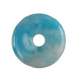 2814196095 Donut Larimar, 3,0cm, Unikat 095 | Großhändler Edelsteine, Heilsteine & Schmuck