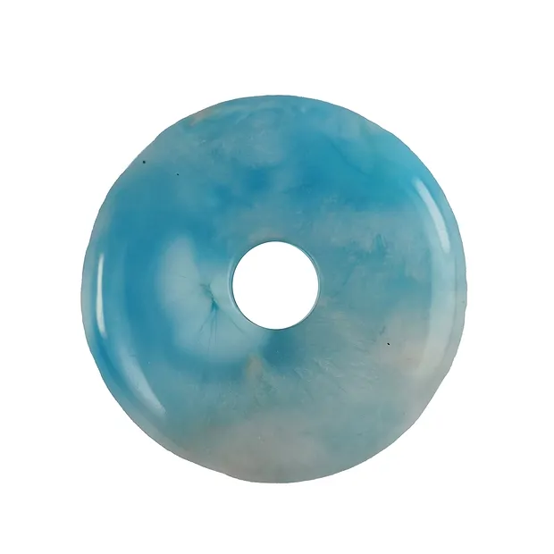 Donut Larimar, 3,0cm, Unikat 095 | Großhändler Edelsteine, Heilsteine & Schmuck