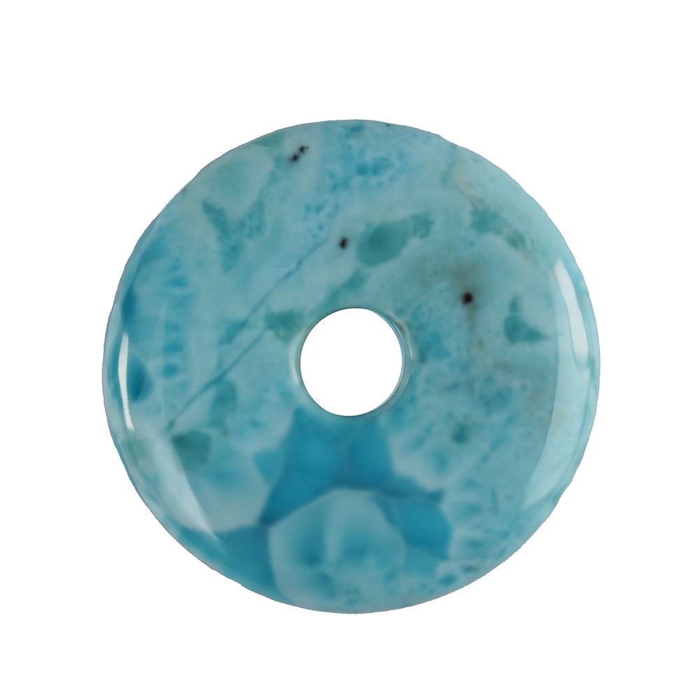 Donut Larimar, 3,1cm, Unikat 096 | Großhändler Edelsteine, Heilsteine & Schmuck