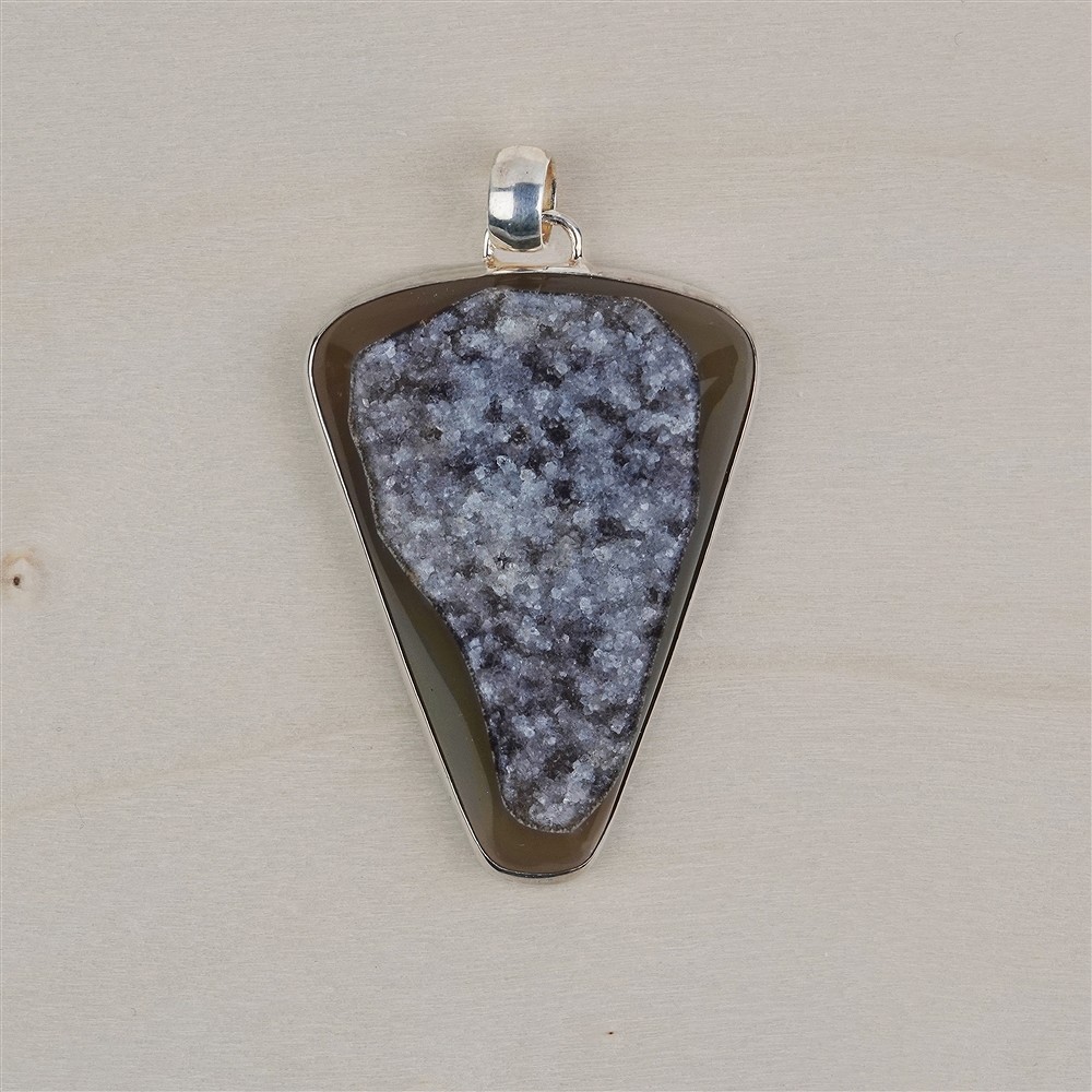 Pendant Agate Drusy unique 046 | minerals trade - gems, healing stones & jewelry