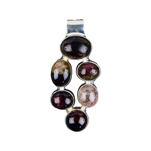 Pendant tourmaline unique 086 | minerals trade - gems, healing stones & jewelry