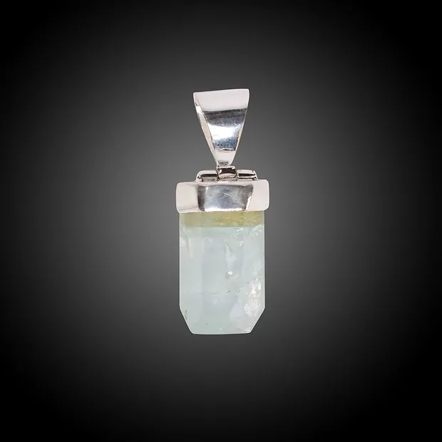 Pendant Aquamarine unique 003 | minerals trade - gems, healing stones & jewelry