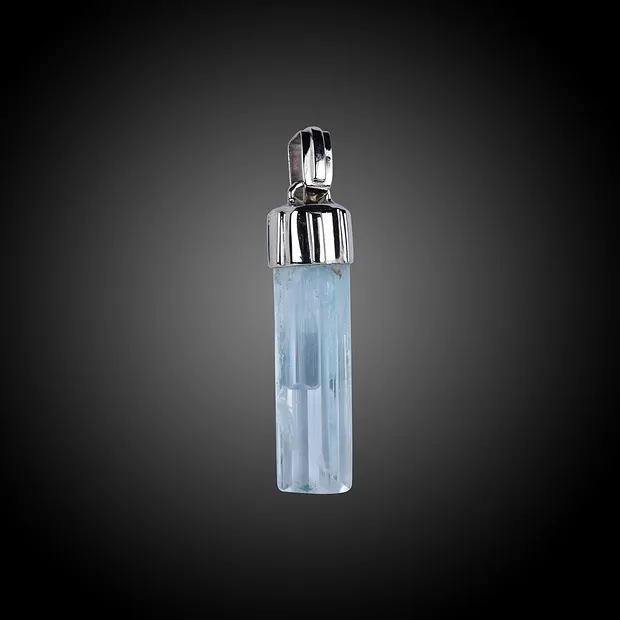 Pendant Aquamarine unique 015 | minerals trade - gems, healing stones & jewelry