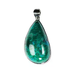 2815051008 Anhänger Chrysokoll Unikat 008, 59x27 mm | GH Edelsteine, Heilsteine & Schmuck