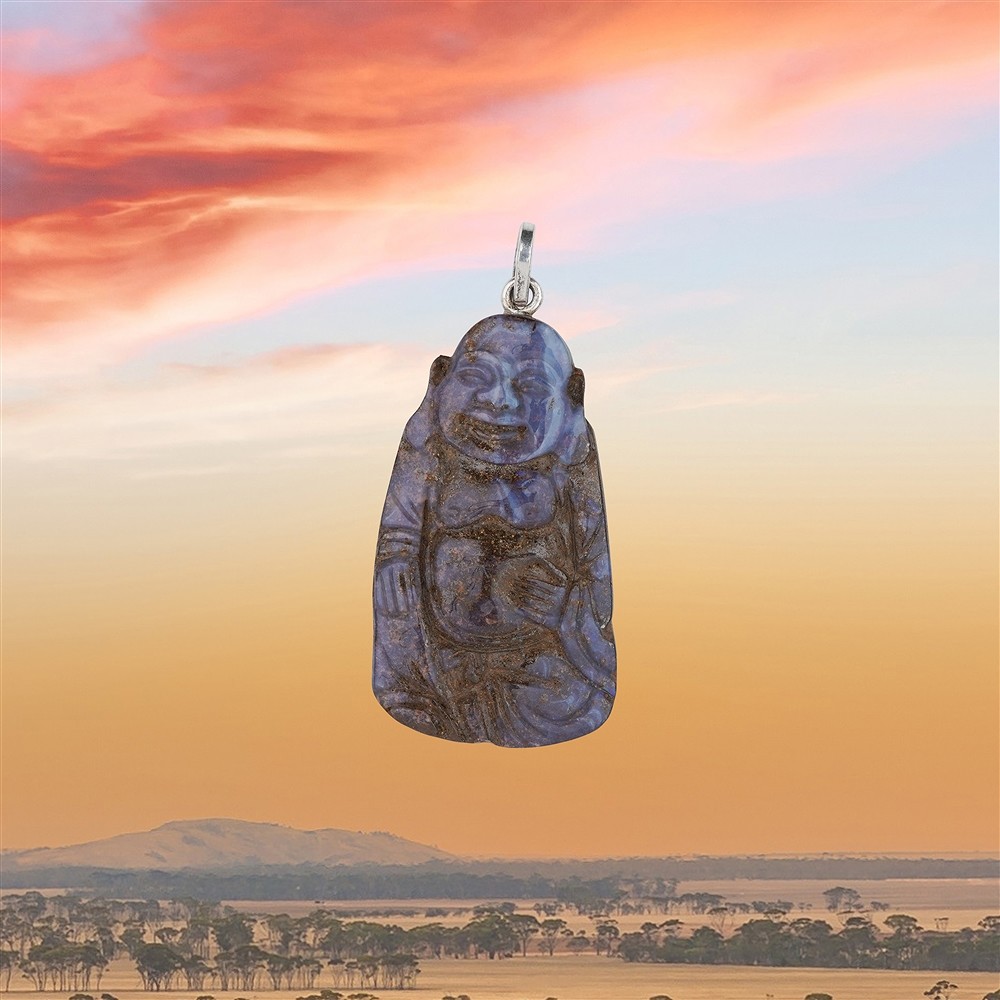 Anhänger Boulder-Opal Unikat 034, 5,2cm | GH Edelsteine, Heilsteine & Schmuck