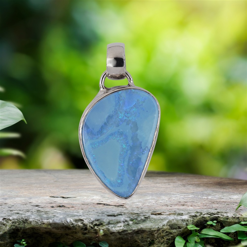 Anhänger Opal-Dublette, 3,0cm, Unikat 044 | GH Edelsteine, Heilsteine & Schmuck