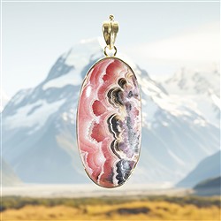2815130041 Rhodochrosite pendant, 6.6 cm, unique 041 | wholesaler gems & healing stones