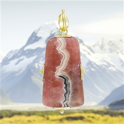2815130045 Rhodochrosite pendant, 6.0 cm, unique 045 | wholesaler gems & healing stones