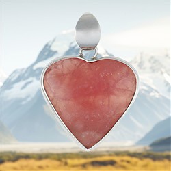 2815130082 Rhodochrosite pendant, 6.2 cm, unique piece 072 | gems, healing stones & jewelry
