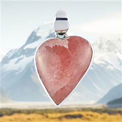 2815130085 Rhodochrosite pendant, 6.2 cm, unique piece 072 | gems, healing stones & jewelry