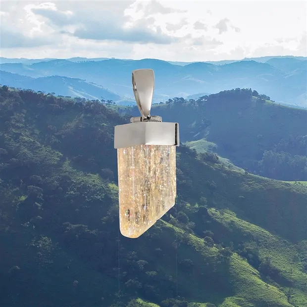 Pendentif Topaze impériale, 2,6cm, Pièces uniques 016 | Marco Schreier