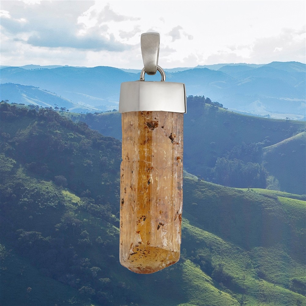 Colgante Topacio Imperial, 4,5 cm, único 028 | Marco Schreier