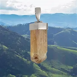 2815154037 Pendentif Topaze impériale, 4,0cm, Pièces uniques 037 | Marco Schreier