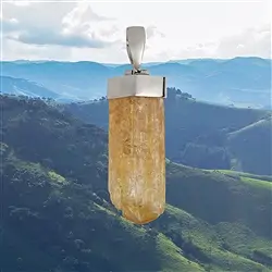 2815154040 Pendant Imperial Topaz. 4,1cm, unique 040 | wholesaler gems & healing stones