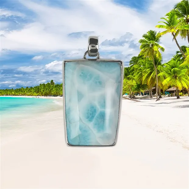 Pendentif Larimar, 4,7cm, Pièces uniques 142 | Marco Schreier