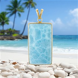 2815196215 Larimar pendant, 5.3 cm, unique 215 | wholesaler gems, healing stones & jewelry