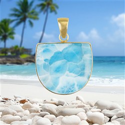 2815196220 Pendentif Larimar Pièces uniques #062 | Marco Schreier