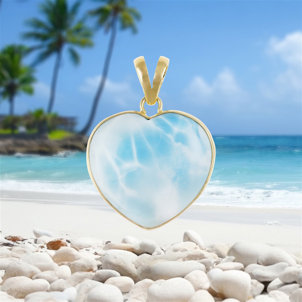 Pendentif Larimar Pièces uniques #062 | Marco Schreier