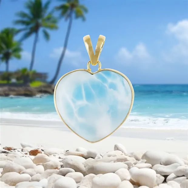 Pendentif Larimar Pièces uniques #062 | Marco Schreier