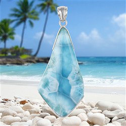 2815196225 Pendant Larimar unique #062 | Schreier wholesale; gems, healing stones & jewelry