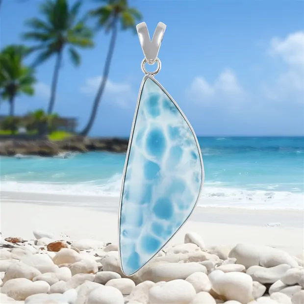 Anhänger Larimar Unikat 226 | Mineralien-Handel Edelsteine, Heilsteine & Schmuck