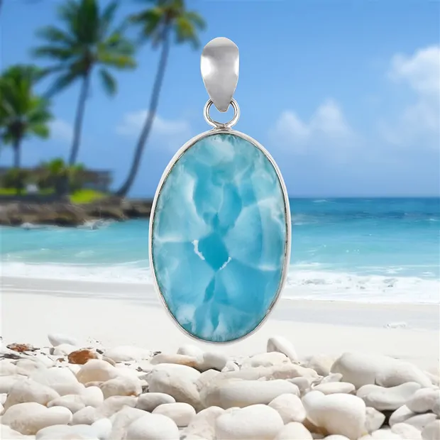 Anhänger Larimar Unikat 227 | Mineralien-Handel Edelsteine, Heilsteine & Schmuck