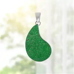 2815541061 Pendentif Uvarovite, 5,1 cm, rhodié, Pièces uniques 061  | Marco Schreier