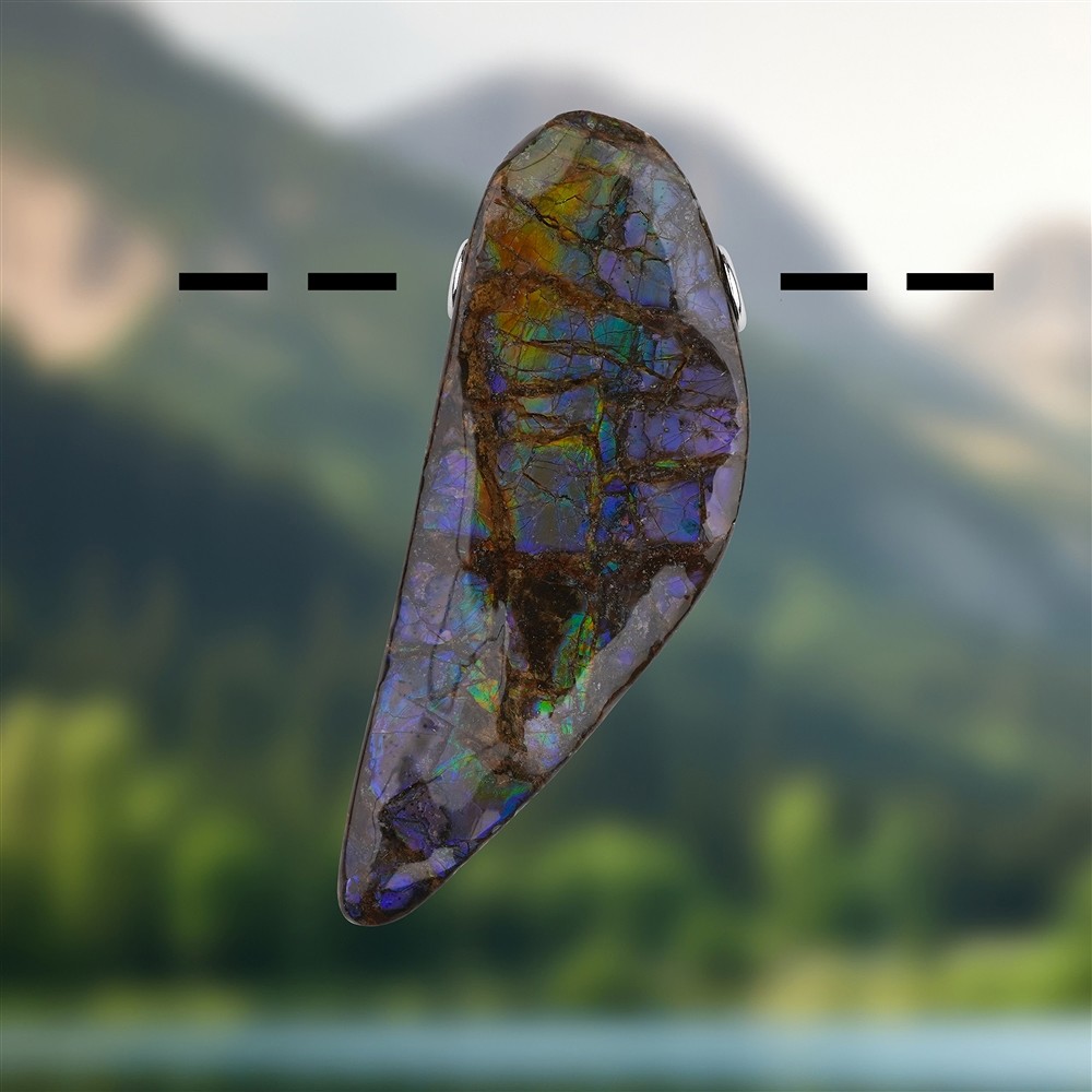 Ammolite pendant unique 108, 5.0 cm | wholesaler gems, healing stones & jewelry