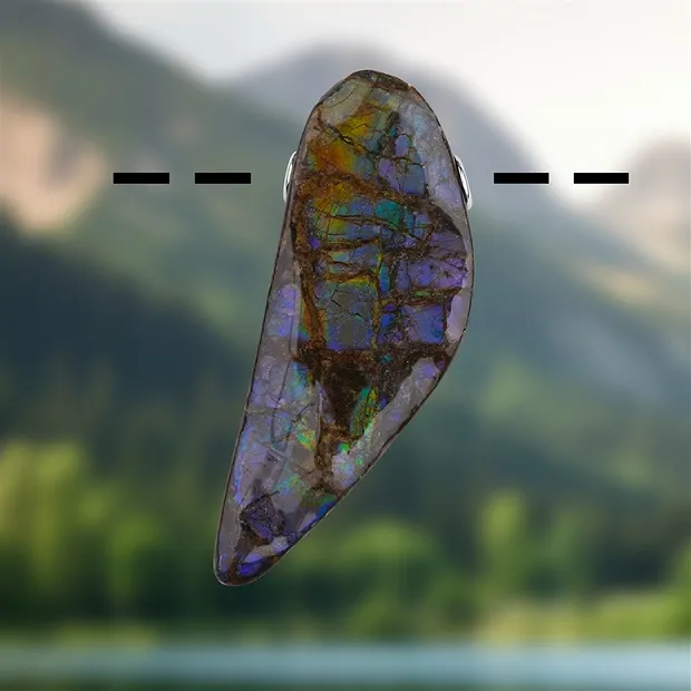 Ammolite pendant unique 108, 5.0 cm | wholesaler gems, healing stones & jewelry