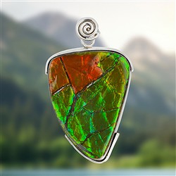 2815583166 Ammolith-Anhänger Unikat 166, 6,3cm | Schreier Edelsteine, Heilsteine & Schmuck