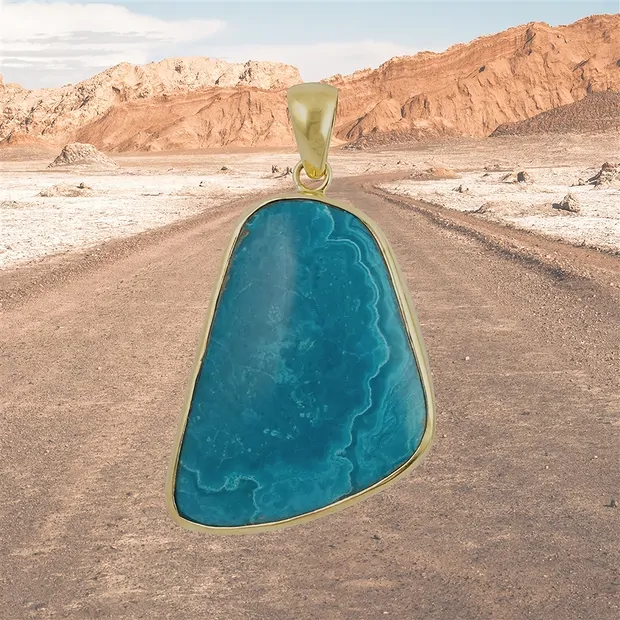 Pendentif Opale d'Atacama, 5 cm, Pièces uniques 034 | Marco Schreier