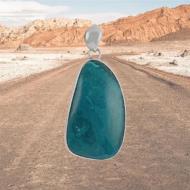 Ciondolo Opale di Atacama, 5,3 cm, unico 045 | grossista gemme e pietre curative