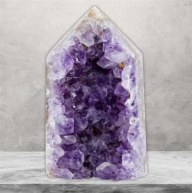 Drusen-Spitze Amethyst Unikat #015 | Großhandel Edelsteine, Heilsteine & Schmuck