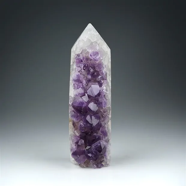 Drusen-Spitze Amethyst Unikat 022, 14cm | GH Edelsteine, Heilsteine & Schmuck