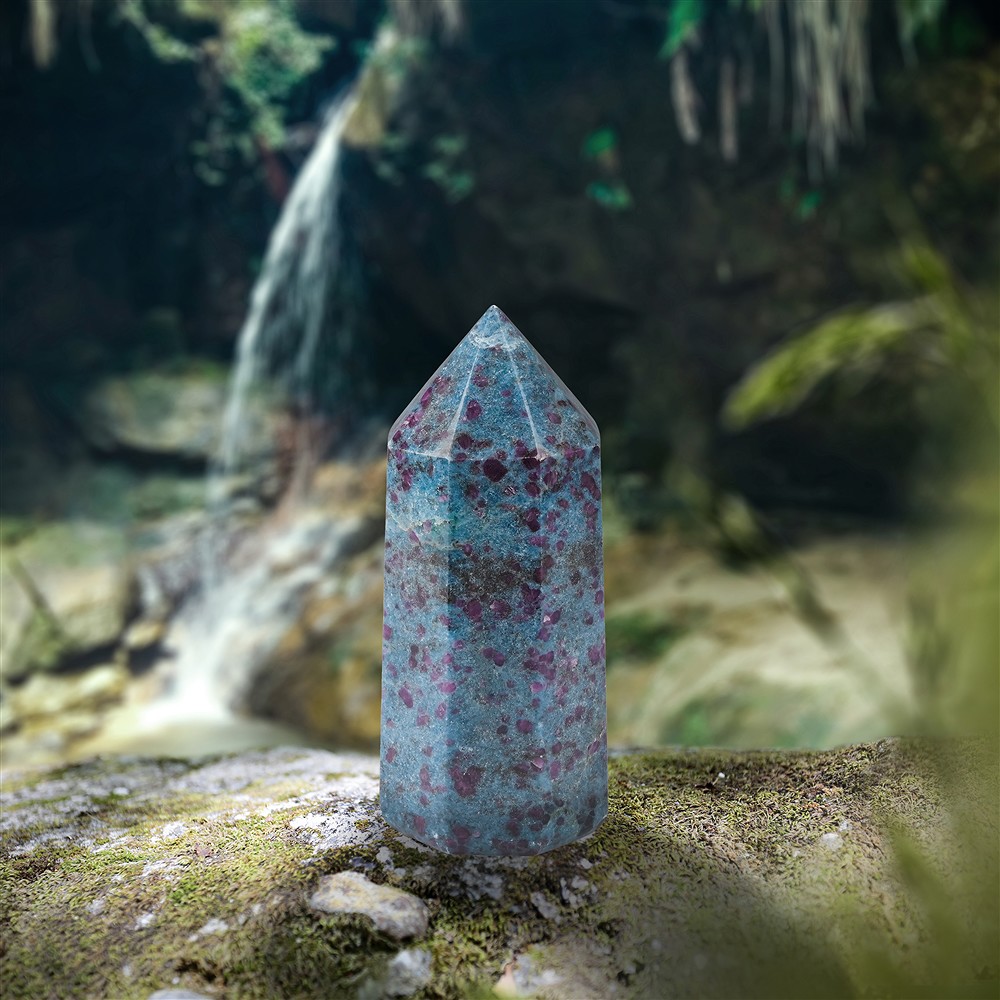 Point Kyanite with Ruby in Kyanite, 12cm, unique 001 | Marco Schreier