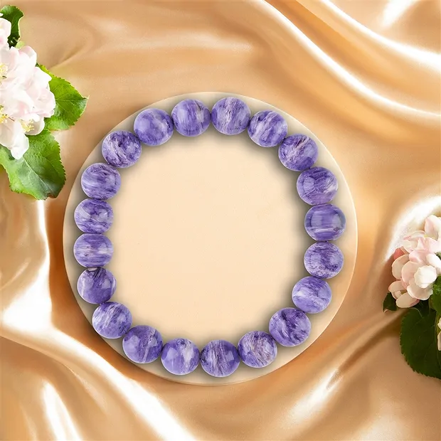 Armband Charoit-Kugeln Unikat 009 | Großhändler Edelsteine, Heilsteine & Schmuck