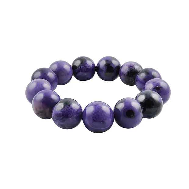 Bracciale Charoite unico 015 | gemme, pietre curative e gioielli all'ingrosso