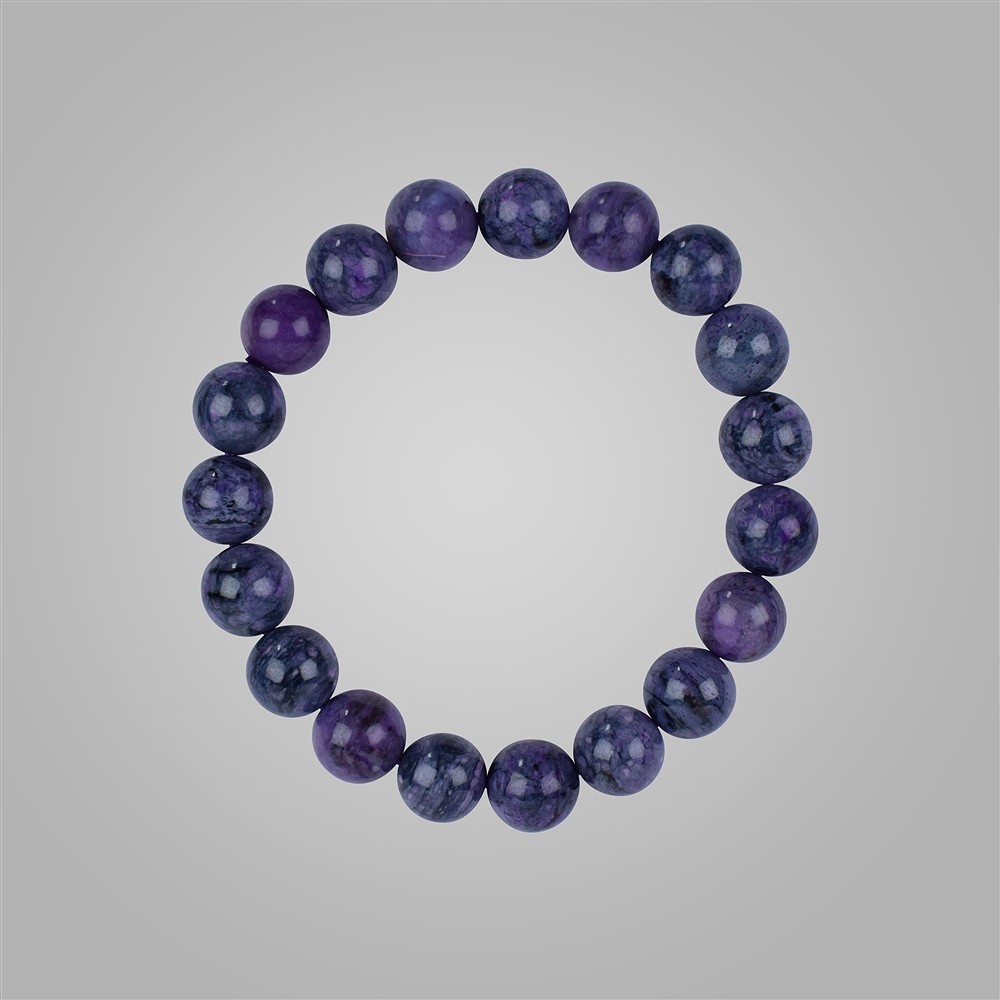 Bracelet Sugilite beads unique 001 | wholesaler gems, healing stones & jewelry