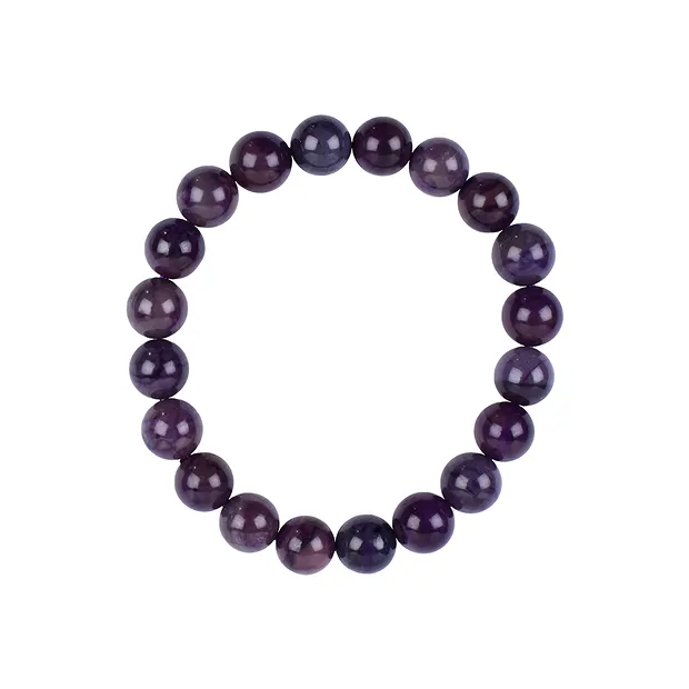 Bracelet, Sugilite, 9,7mm- Perles rondes, Pièces uniques 003 | Marco Schreier