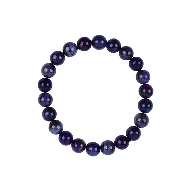 Bracelet, Sugilite, 8.8mm beads, unique 009 | wholesaler gems & healing stones