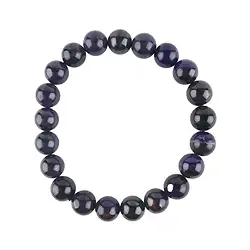 2818150011 Armband, Sugilith, 9,0mm- Kugeln, Unikat 011 | Edelsteine, Heilsteine & Schmuck