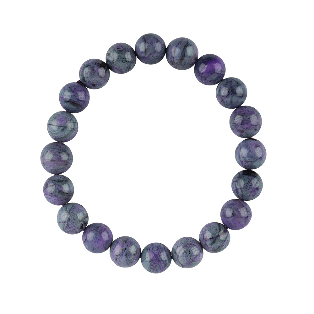 Bracelet, Sugilite, 9.5mm beads, unique 015 | wholesaler gems & healing stones