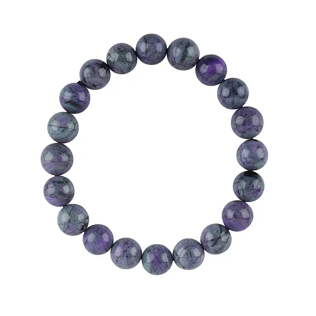 Bracelet, Sugilite, 9.5mm beads, unique 015 | wholesaler gems & healing stones