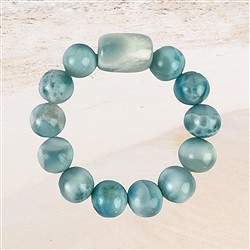2818196030 Bracciale, Larimar, perline da 15 mm, unico 030 | Marco Schreier