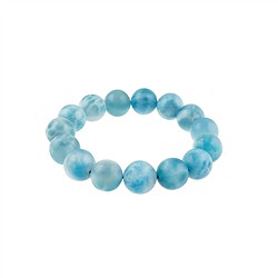 2818196058 Armband, Larimar, 14,5mm Kugeln, Unikat 058 | Edelsteine, Heilsteine & Schmuck
