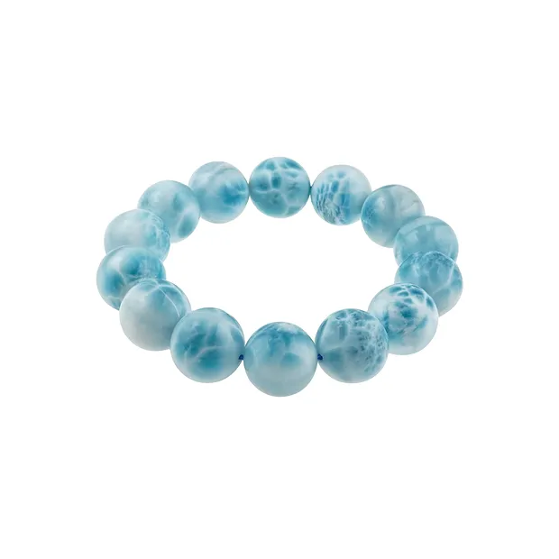 Bracciale, Larimar, perline da 16 mm, unico 059 | Marco Schreier