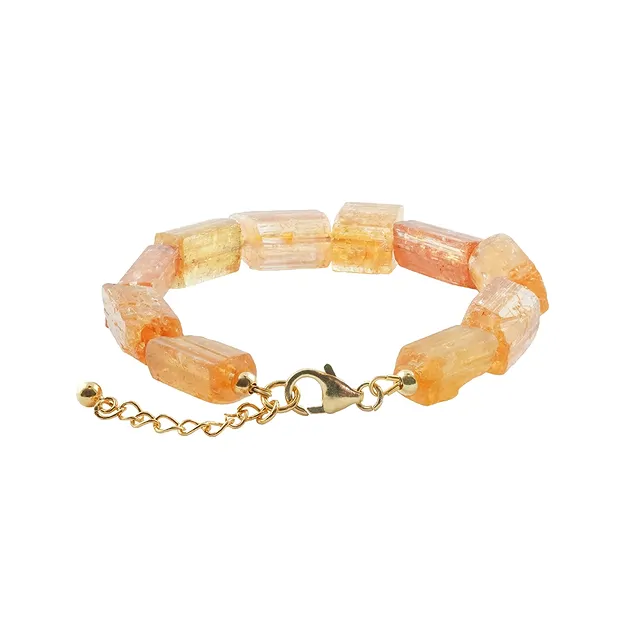 Bracelet de cristaux Topaze impériale Pièces uniques 002 | Marco Schreier