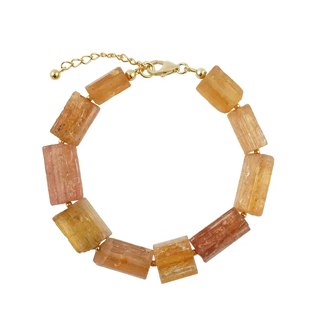 Bracelet de cristaux Topaze impériale Pièces uniques 002 | Marco Schreier