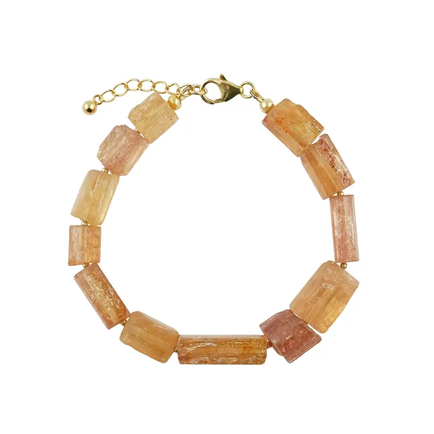 Armband Imperialtopas-Kristalle Unikat 003 | GH Edelsteine, Heilsteine & Schmuck